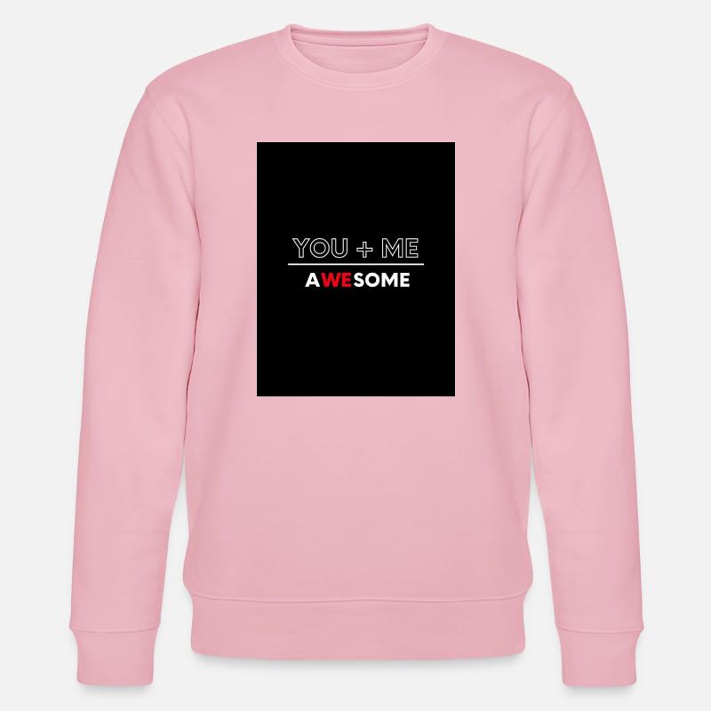 Du Plus Ich Großartig - Stanley/Stella Unisex Bio-Sweatshirt CHANGER  - Hellrosa