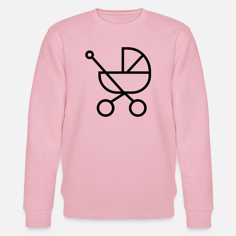 Kinderwagen - Stanley/Stella Unisex Bio-Sweatshirt CHANGER  - Hellrosa