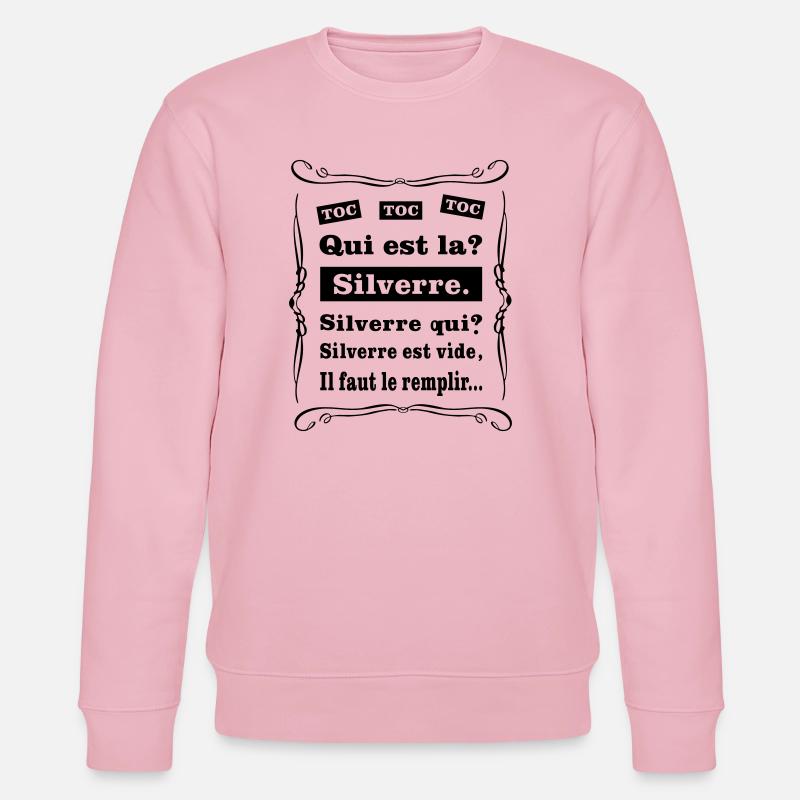 Klopf klopf klopf klopf - Stanley/Stella Unisex Bio-Sweatshirt CHANGER  - Hellrosa