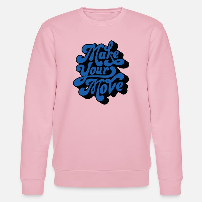 Faites votre mouvement – Style rétro - Sweat bio CHANGER Stanley/Stella Unisexe - rose pâle