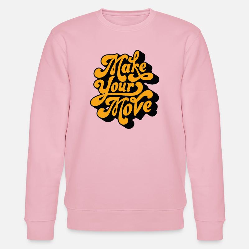 Make Your Move Retro-Skript - Stanley/Stella Unisex Bio-Sweatshirt CHANGER  - Hellrosa