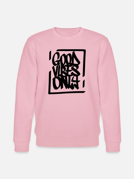Gute Vibes Lebensmotto - Stanley/Stella CHANGER Unisex Organic Sweatshirt - cotton pink