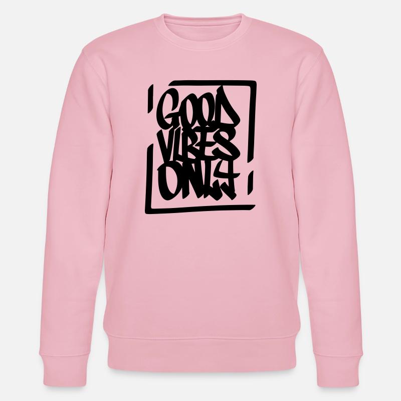 Gute Vibes Lebensmotto - Stanley/Stella CHANGER Unisex Organic Sweatshirt - cotton pink