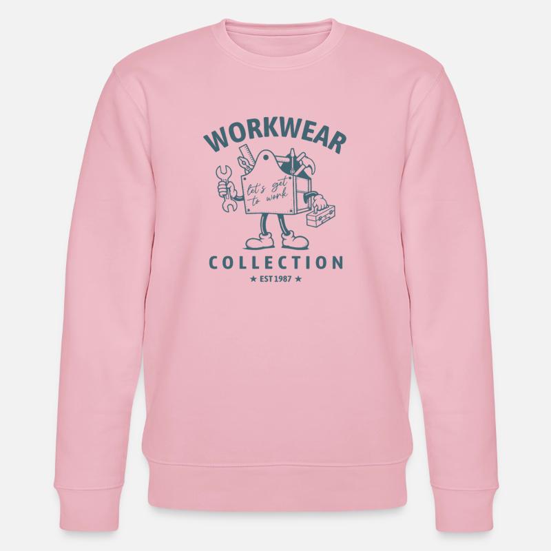 Werkzeugkasten Workwear Collection - Stanley/Stella Unisex Bio-Sweatshirt CHANGER - Hellrosa
