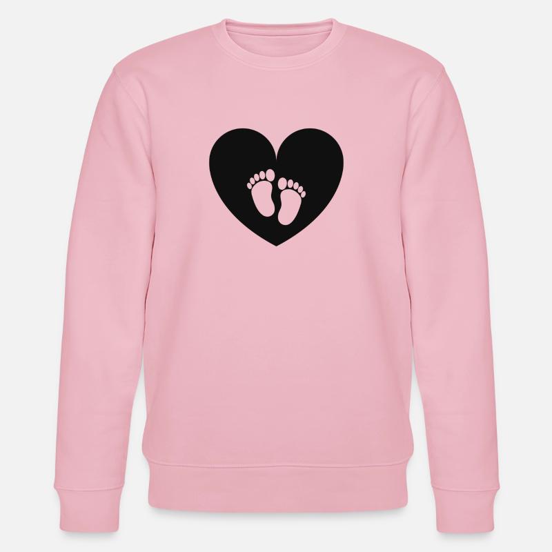 Empreinte de bébé - Sweat bio CHANGER Stanley/Stella Unisexe - rose pâle