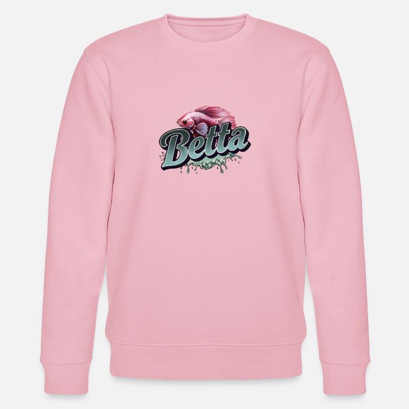 Poisson bêta - Poisson bêta - Sweat bio CHANGER Stanley/Stella Unisexe - rose pâle