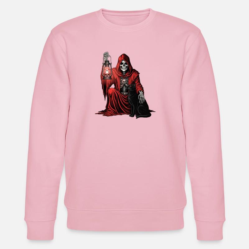 Red Hood Sensenmann Laternenkatze - Stanley/Stella Unisex Bio-Sweatshirt CHANGER  - Hellrosa