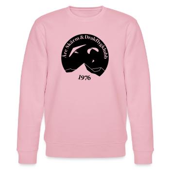 Åre Screen und Kite Flying Club Logo - Stanley/Stella Unisex Bio-Sweatshirt CHANGER  - Hellrosa - Vorne - Jaron (178cm) & Liana (172cm)