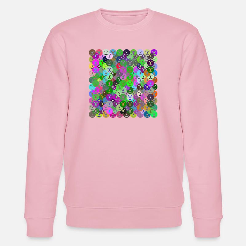 Gesichter Collage - Stanley/Stella Unisex Bio-Sweatshirt CHANGER  - Hellrosa