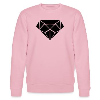 Diamond - Stanley/Stella CHANGER Unisex Organic Sweatshirt - cotton pink - Front - Jaron (178cm) & Liana (172cm)