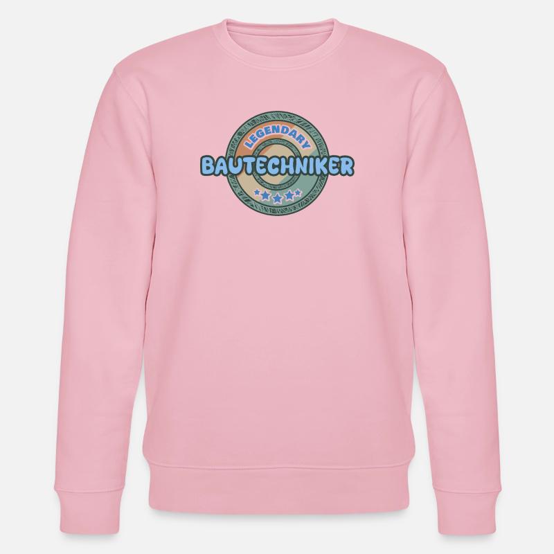 Gift Idea Construction Technician - Stanley/Stella CHANGER Unisex Organic Sweatshirt - cotton pink