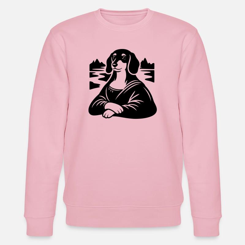 Dackel Lisa Portrait - Stanley/Stella Unisex Bio-Sweatshirt CHANGER  - Hellrosa