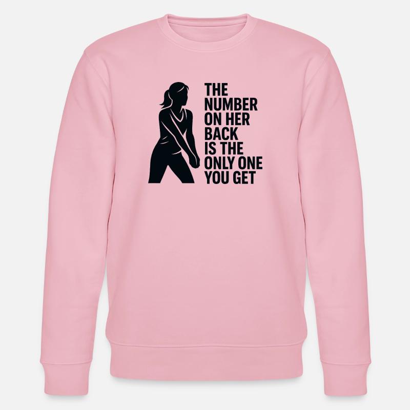 Nummer auf ihrem Rückenhemd - Stanley/Stella Unisex Bio-Sweatshirt CHANGER  - Hellrosa