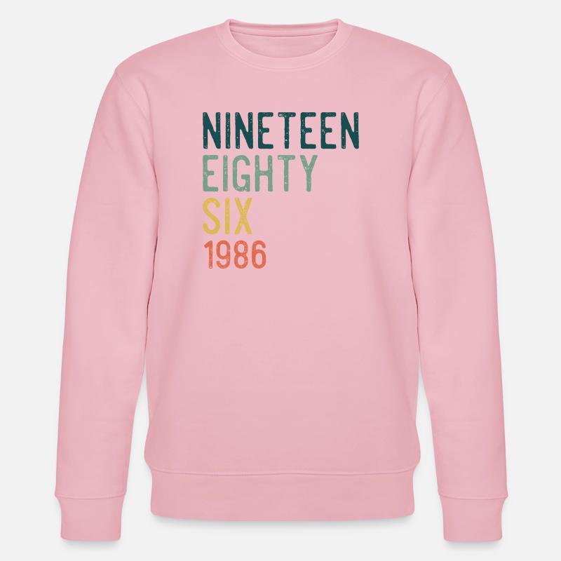 Nineteen Eighty-Six Retro - Stanley/Stella CHANGER Unisex Organic Sweatshirt - cotton pink