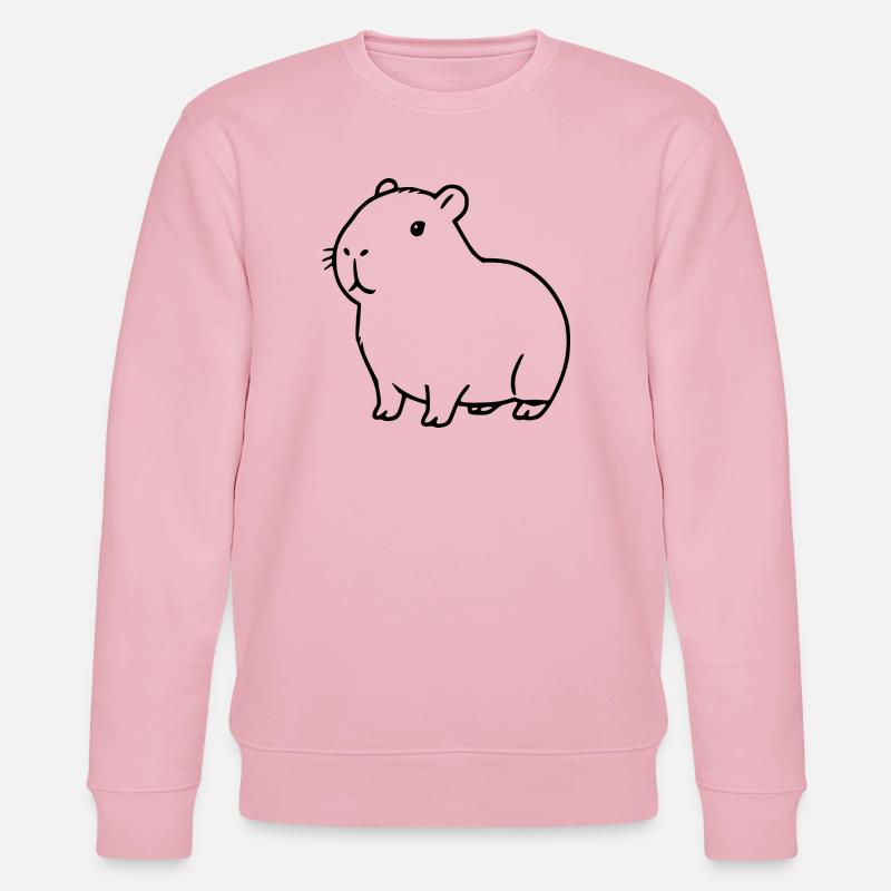 Capybara capybara noir - Sweat bio CHANGER Stanley/Stella Unisexe - rose pâle