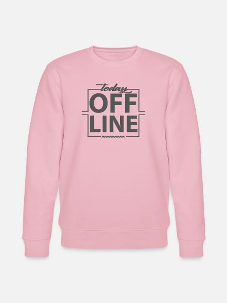 Today Offline Design Statement Saying Minimal - Stanley/Stella CHANGER Unisex Organic Sweatshirt - cotton pink