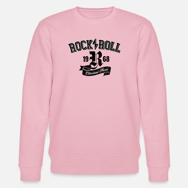 Rock and Roll Oldschool Logo-Design - Stanley/Stella Unisex Bio-Sweatshirt CHANGER  - Hellrosa