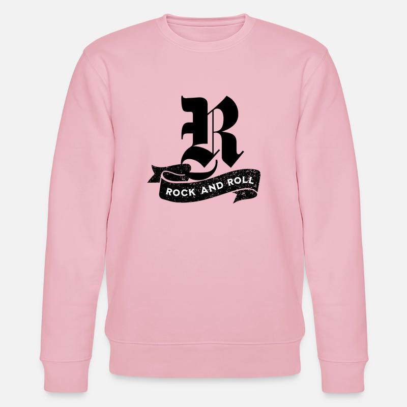 Rock'n'Roll-Kippentext - Stanley/Stella Unisex Bio-Sweatshirt CHANGER  - Hellrosa