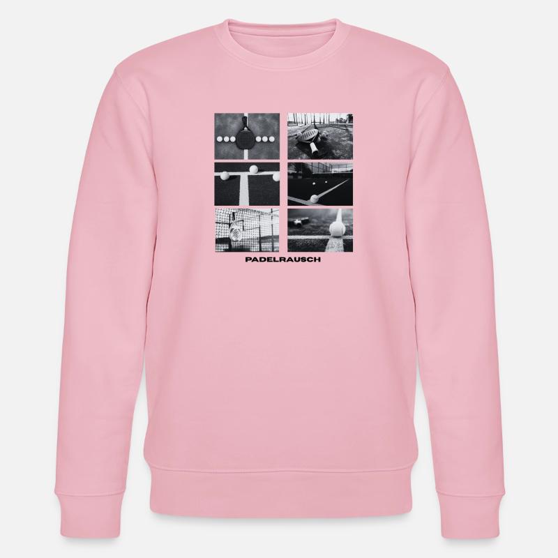 Padelrausch Collage BW - Stanley/Stella Unisex Bio-Sweatshirt CHANGER  - Hellrosa
