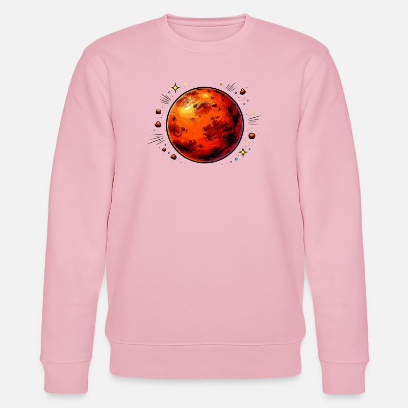 Roter Planet Mars - Stanley/Stella Unisex Bio-Sweatshirt CHANGER  - Hellrosa