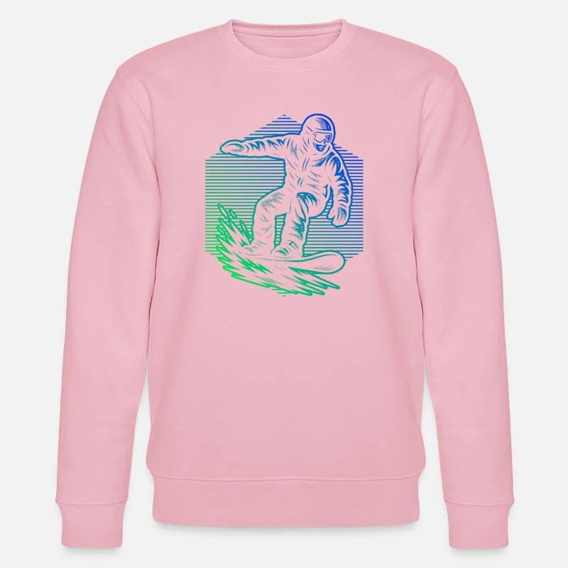 Snowboard vibes for snowboard - Stanley/Stella CHANGER Unisex Organic Sweatshirt - cotton pink