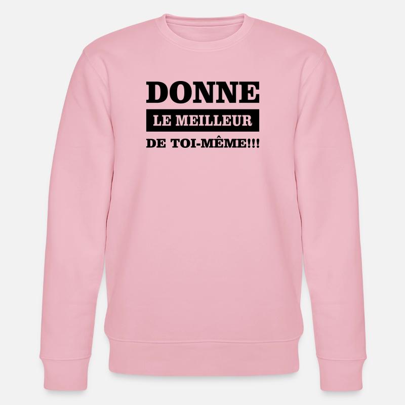 Gib dein Bestes - Stanley/Stella Unisex Bio-Sweatshirt CHANGER  - Hellrosa