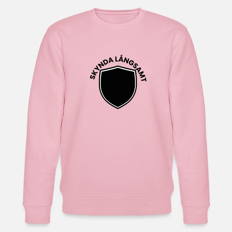 Skyndal-Schildemblem - Stanley/Stella Unisex Bio-Sweatshirt CHANGER  - Hellrosa