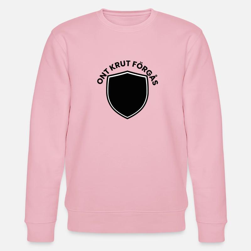 Emblème de bouclier minimal - Sweat bio CHANGER Stanley/Stella Unisexe - rose pâle