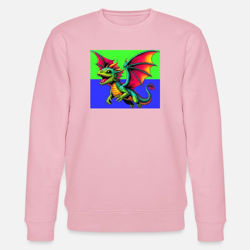 Drache - Stanley/Stella Unisex Bio-Sweatshirt CHANGER  - Hellrosa
