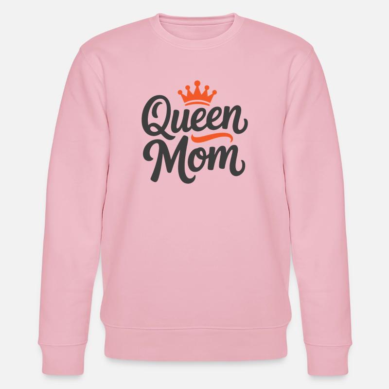 Queen Mom - Stanley/Stella Unisex Bio-Sweatshirt CHANGER  - Hellrosa