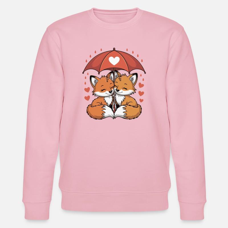 Amour du couple de comics Fox - Sweat bio CHANGER Stanley/Stella Unisexe - rose pâle