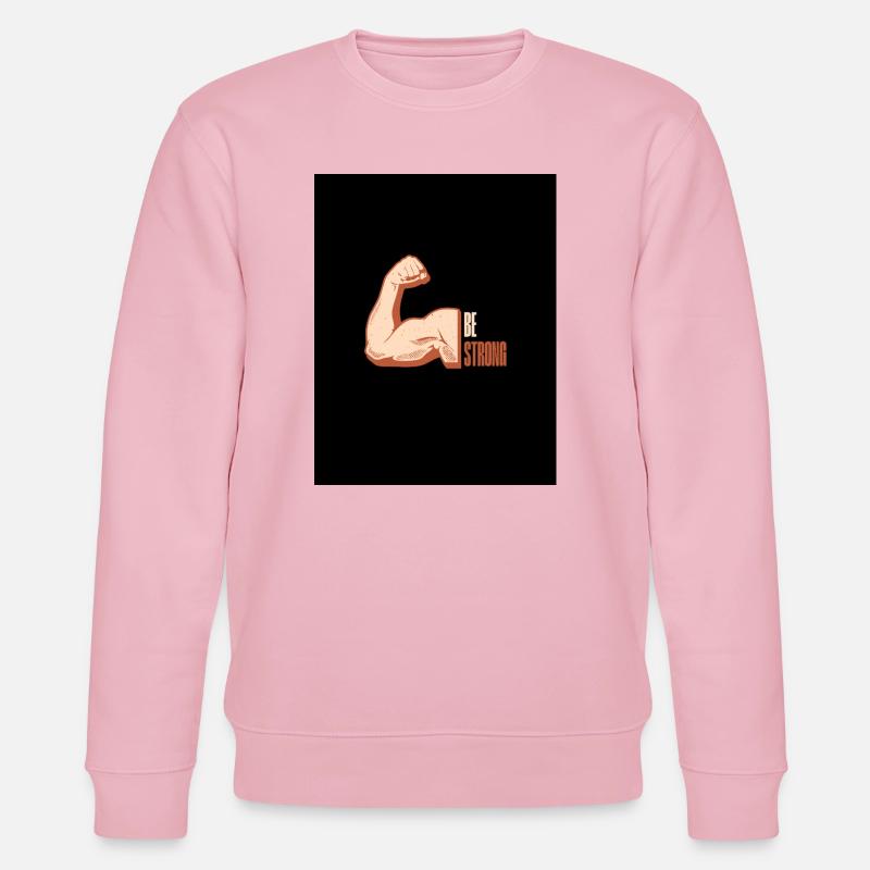 Sei stark - Stanley/Stella Unisex Bio-Sweatshirt CHANGER  - Hellrosa