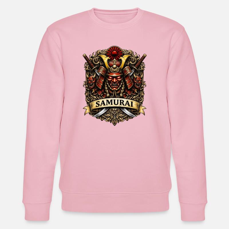 Samurai Wappen Kriegerkunst - Stanley/Stella Unisex Bio-Sweatshirt CHANGER  - Hellrosa