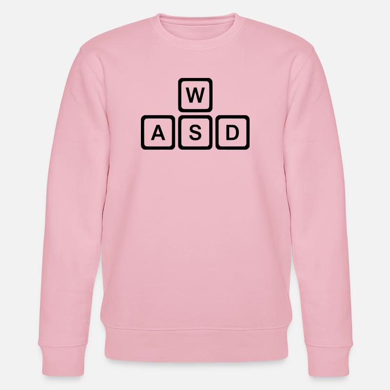 WASD Keys, PC Gaming Nerd Vector - Sweat bio CHANGER Stanley/Stella Unisexe - rose pâle