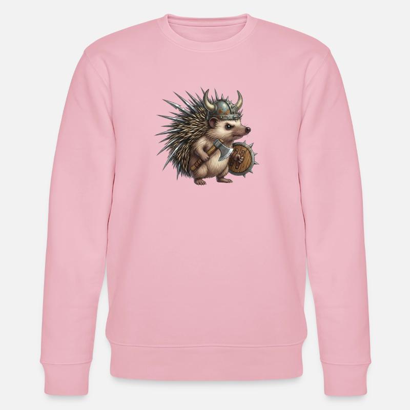 Igel-Wikingerkrieger - Stanley/Stella Unisex Bio-Sweatshirt CHANGER  - Hellrosa