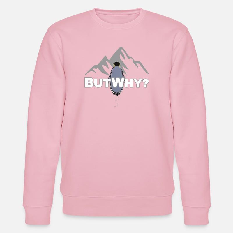 But Why? Pinguin Meme Motivation - Stanley/Stella Unisex Bio-Sweatshirt CHANGER  - Hellrosa