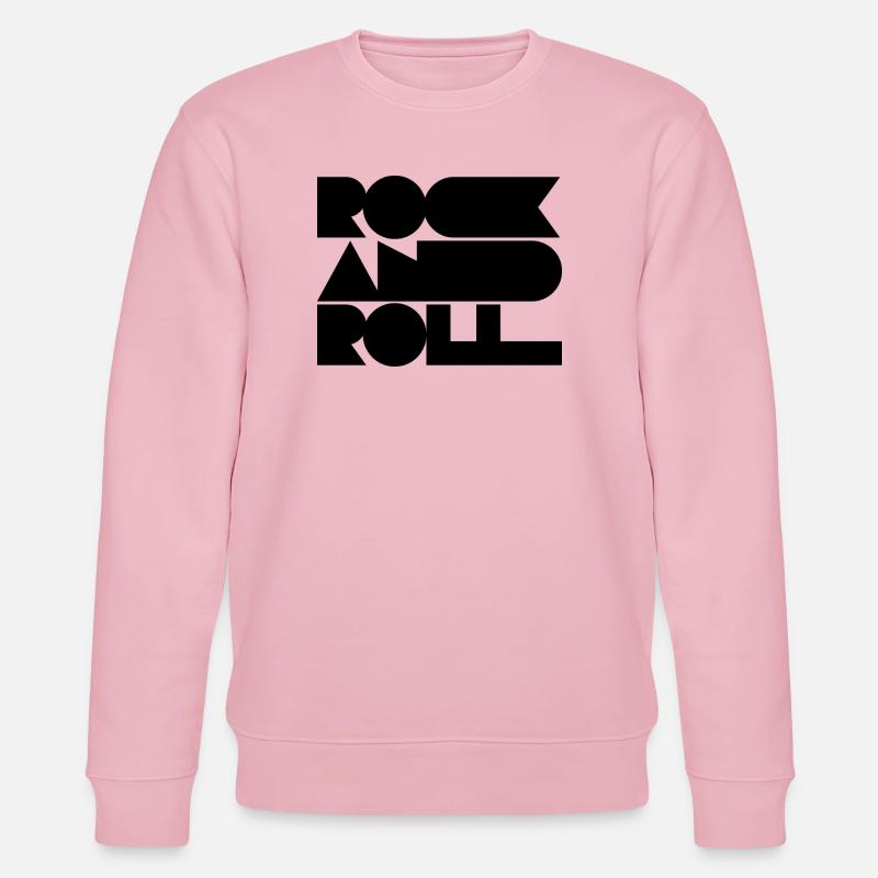 Conception du logo Rock and Roll - Sweat bio CHANGER Stanley/Stella Unisexe - rose pâle