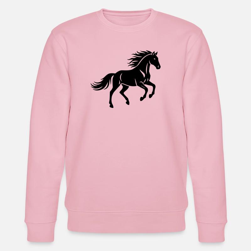 Pferd - Stanley/Stella Unisex Bio-Sweatshirt CHANGER  - Hellrosa