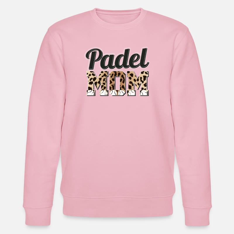 Léopard chandail Padel Mom - Sweat bio CHANGER Stanley/Stella Unisexe - rose pâle