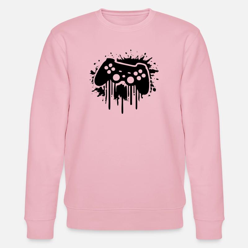 gaming zocker kontroller  - Stanley/Stella Unisex Bio-Sweatshirt CHANGER  - Hellrosa