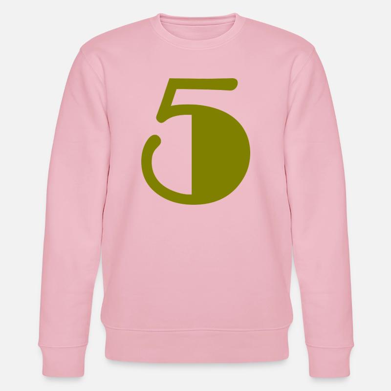 5. ANNIVERSAIRE. 5 ANS. 5e ANNIVERSAIRE - Sweat bio CHANGER Stanley/Stella Unisexe - rose pâle