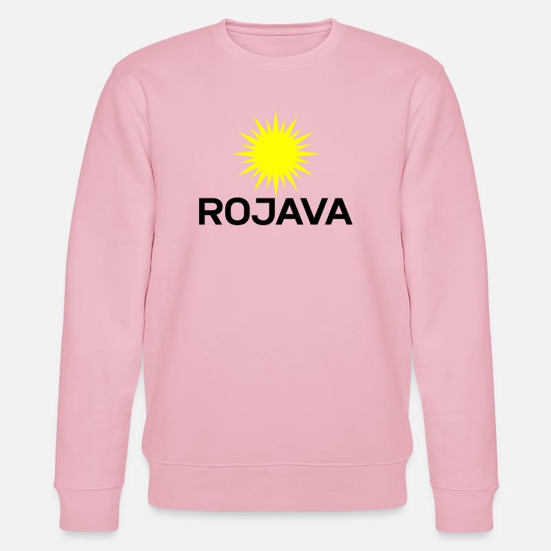 Rojava - Stanley/Stella CHANGER Unisex Organic Sweatshirt - cotton pink
