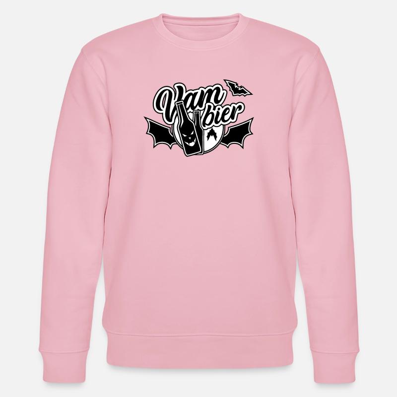 Vam-Bier, Bier, Vampier - Stanley/Stella Unisex Bio-Sweatshirt CHANGER  - Hellrosa