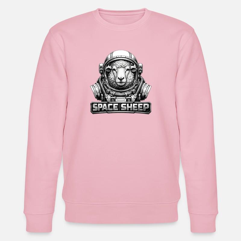 Astronaute mouton de l’espace - Sweat bio CHANGER Stanley/Stella Unisexe - rose pâle