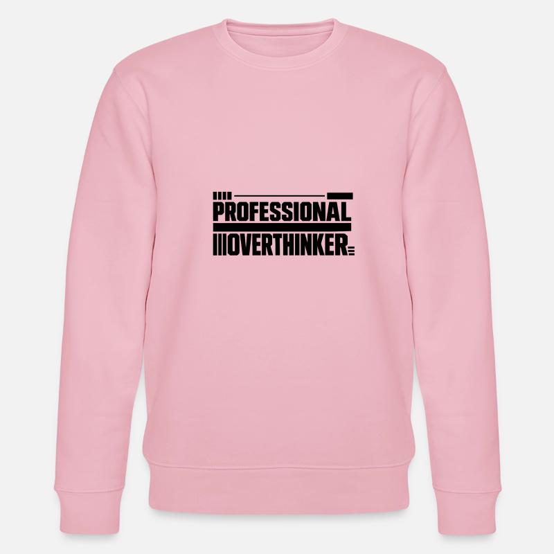 Introvertiert professional Overthinker - Stanley/Stella Unisex Bio-Sweatshirt CHANGER  - Hellrosa