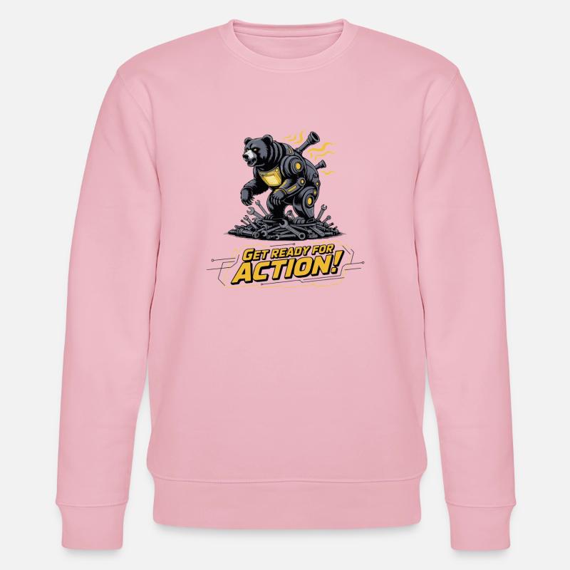 Bear Mech Aktionsausrüstung - Stanley/Stella Unisex Bio-Sweatshirt CHANGER  - Hellrosa
