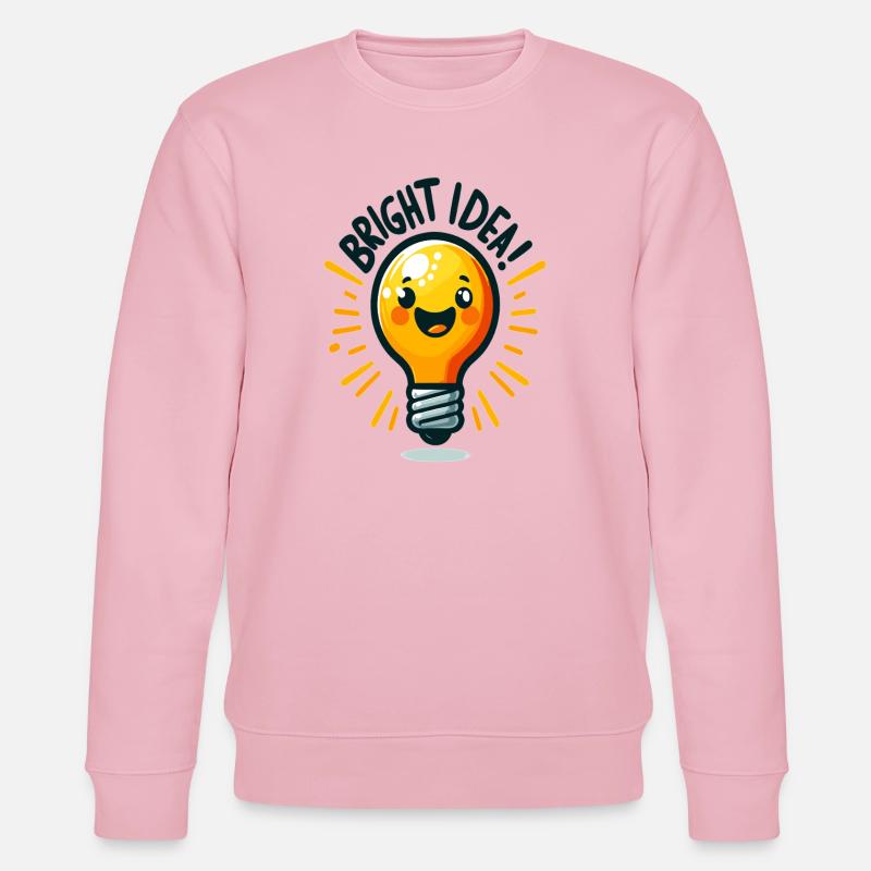 Idée joyeuse d’ampoule - Sweat bio CHANGER Stanley/Stella Unisexe - rose pâle