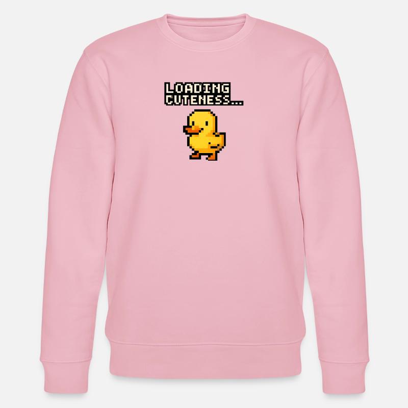 pixel Ente loading cuteness - Stanley/Stella Unisex Bio-Sweatshirt CHANGER  - Hellrosa