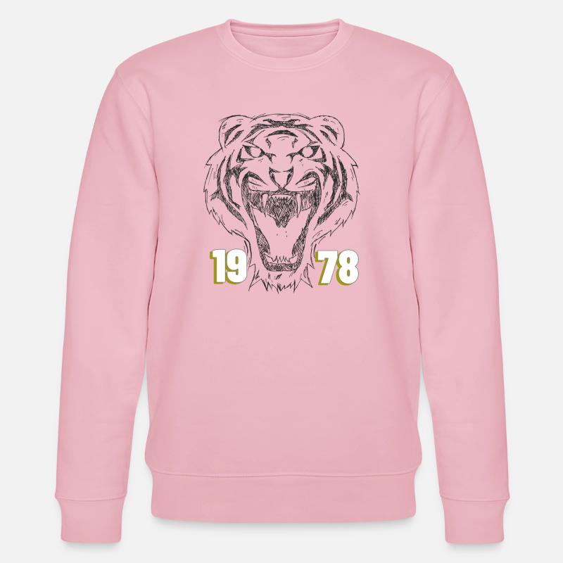 Roaring Tiger 1978 Retro - Stanley/Stella Unisex Bio-Sweatshirt CHANGER  - Hellrosa