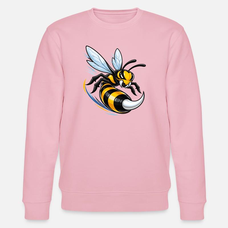 Dynamic wasp in flight - Stanley/Stella CHANGER Unisex Organic Sweatshirt - cotton pink